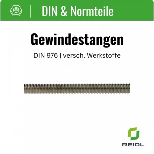 Din 976 gewindestangen - gewindestangen, 1