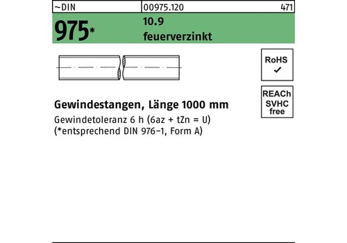 Reyher gewindestange din - gewindestange, 975